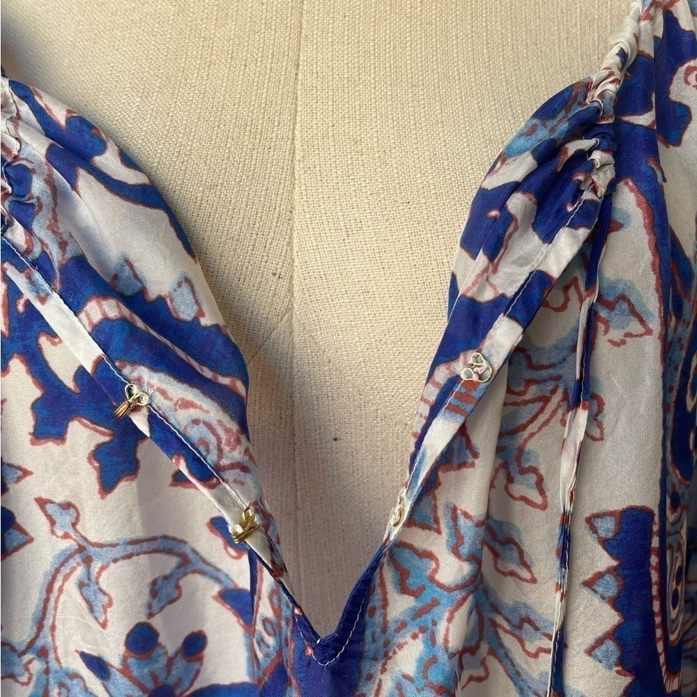 Figue Silk Set - Brielle Bahia Beach Pants & Blouse Small - Picture 16 of 17